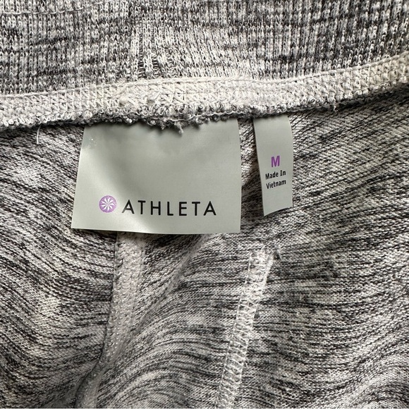 Athleta M Gray & Black Techie Sweat Pant Joggers - Picture 6 of 6